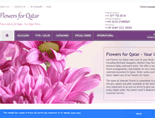 Tablet Screenshot of flowers4qatar.com